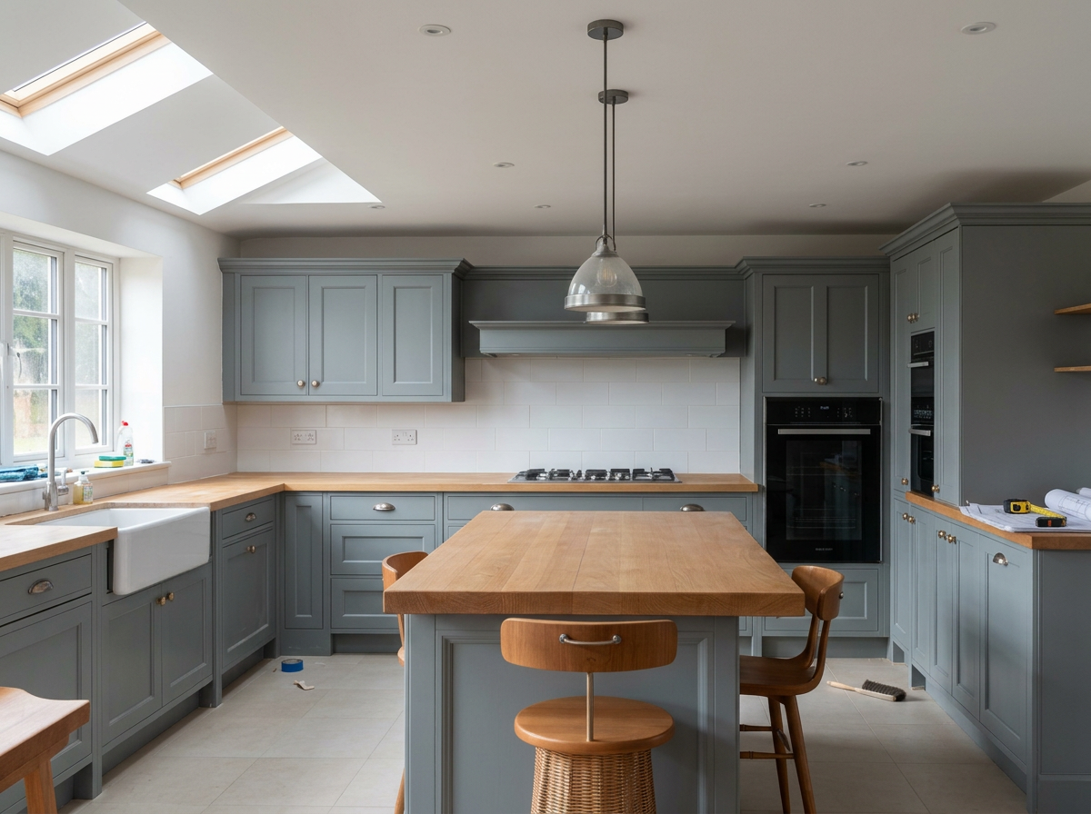 Kitchen and bathroom replacement work for social housing